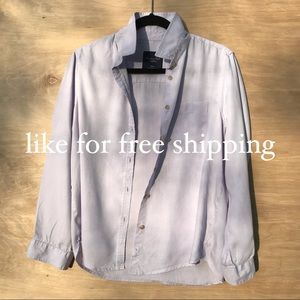 american eagle lavender button down medium
